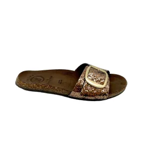 18   diciotto piu 8154 Marron glitter Nu pieds sandales