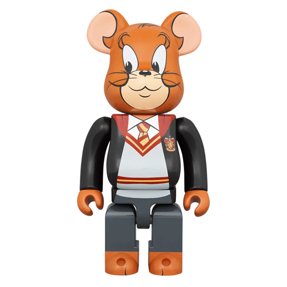 400%   100% Bearbrick Tom & Jerry in Hogwarts House Robes