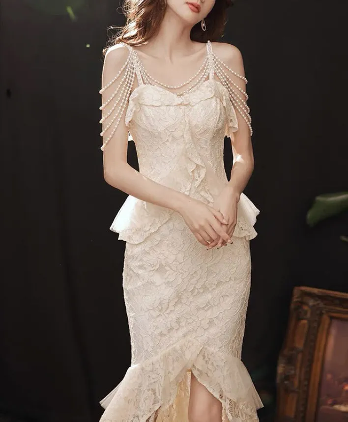 Baroque Pearl Royalcore Statement Dress