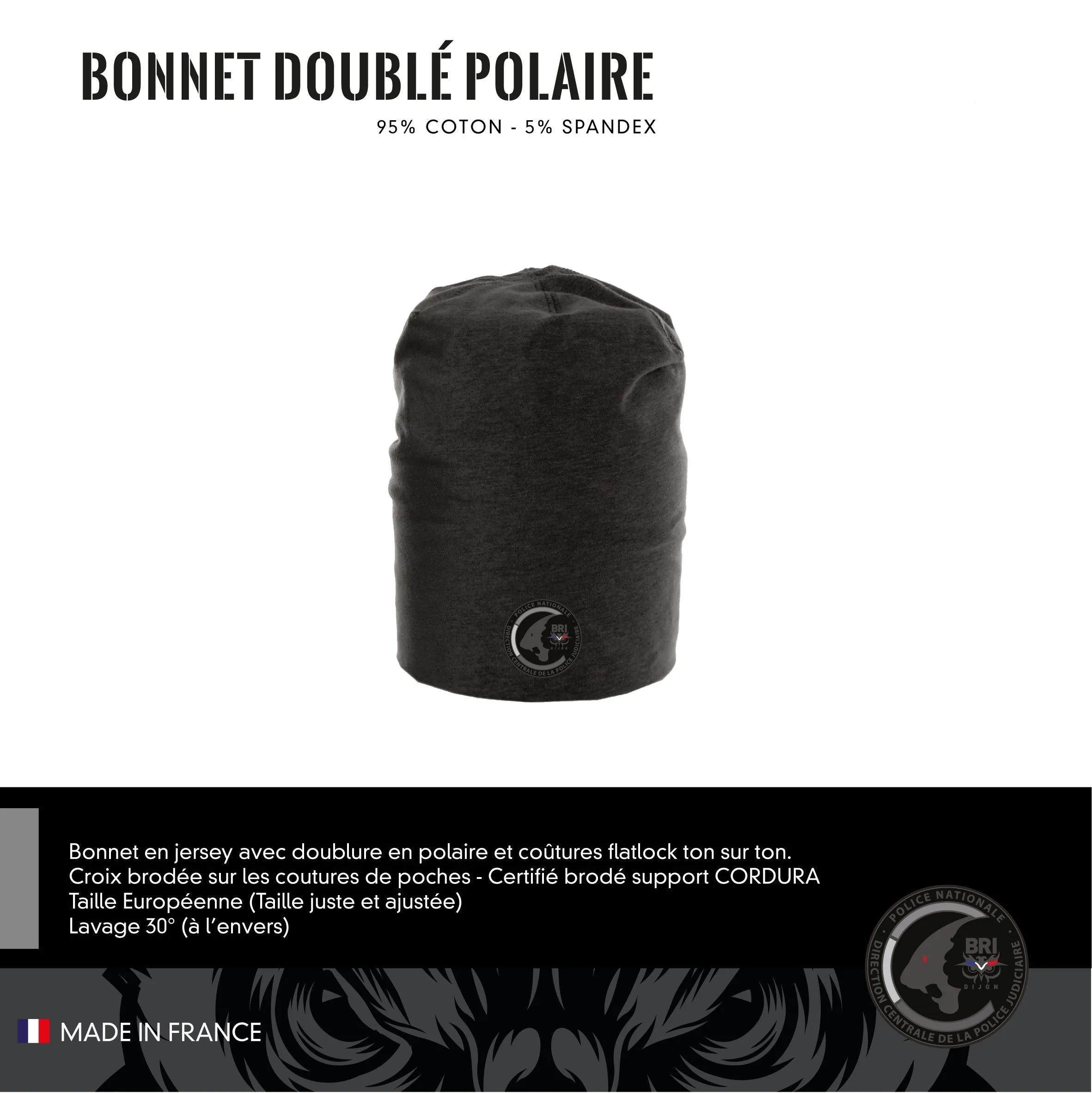 Bonnet Doublé Polaire BRI DIJON