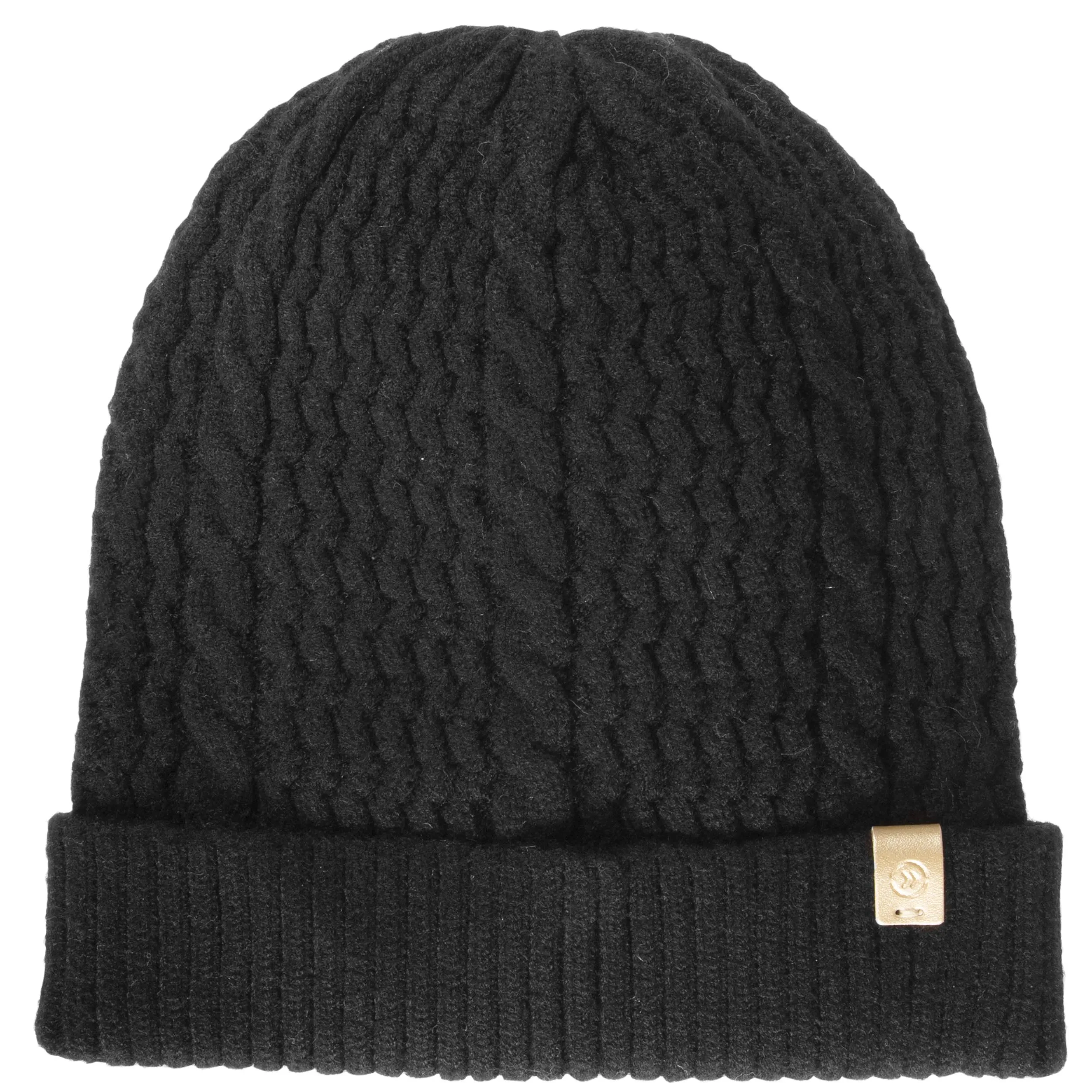 Bonnet Femme torsades Noir