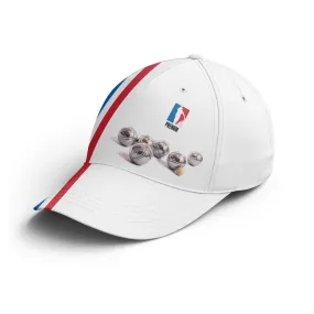 Casquette Performance Pétanque, Cadeau Personnalisé Bouliste, Drapeau France, Boule De Pétanque - CT14122223