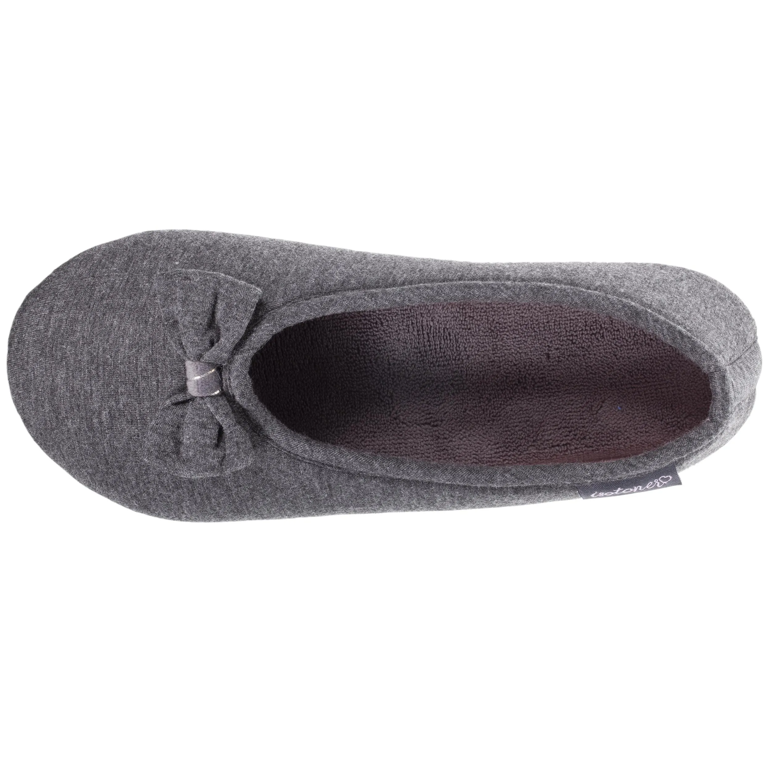 Chaussons ballerines Femme Gris chiné foncé