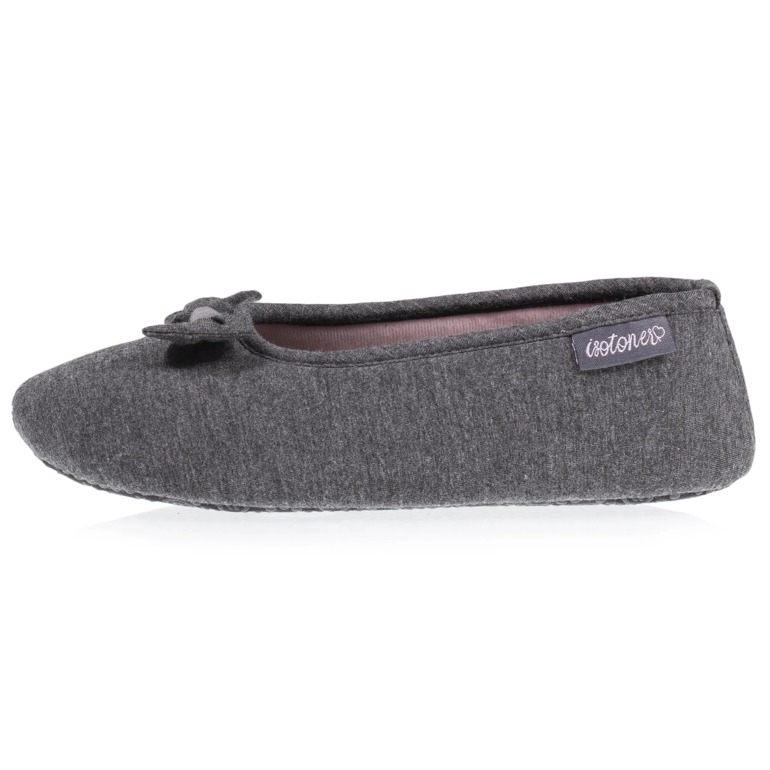 Chaussons ballerines Femme Gris chiné foncé