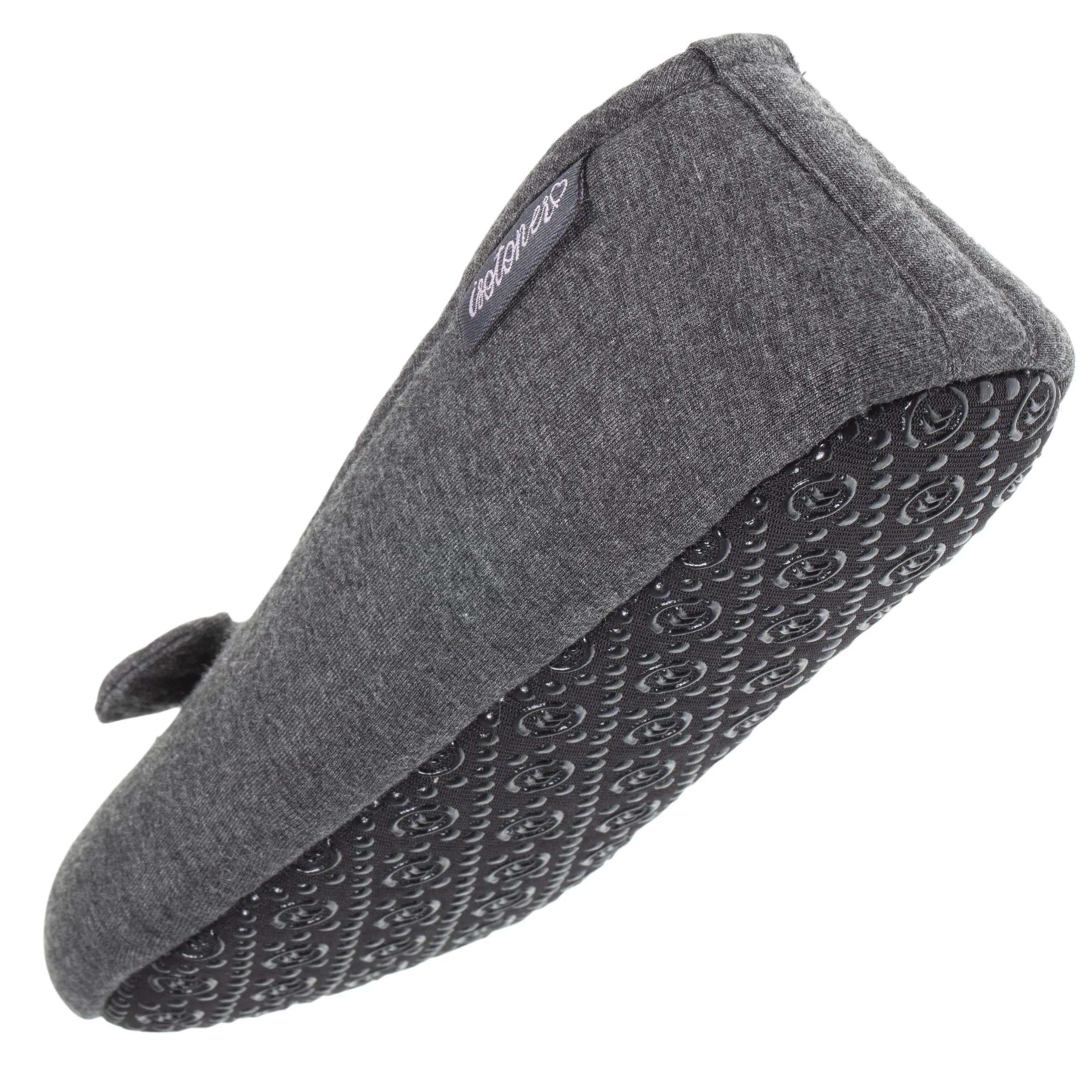 Chaussons ballerines Femme Gris chiné foncé