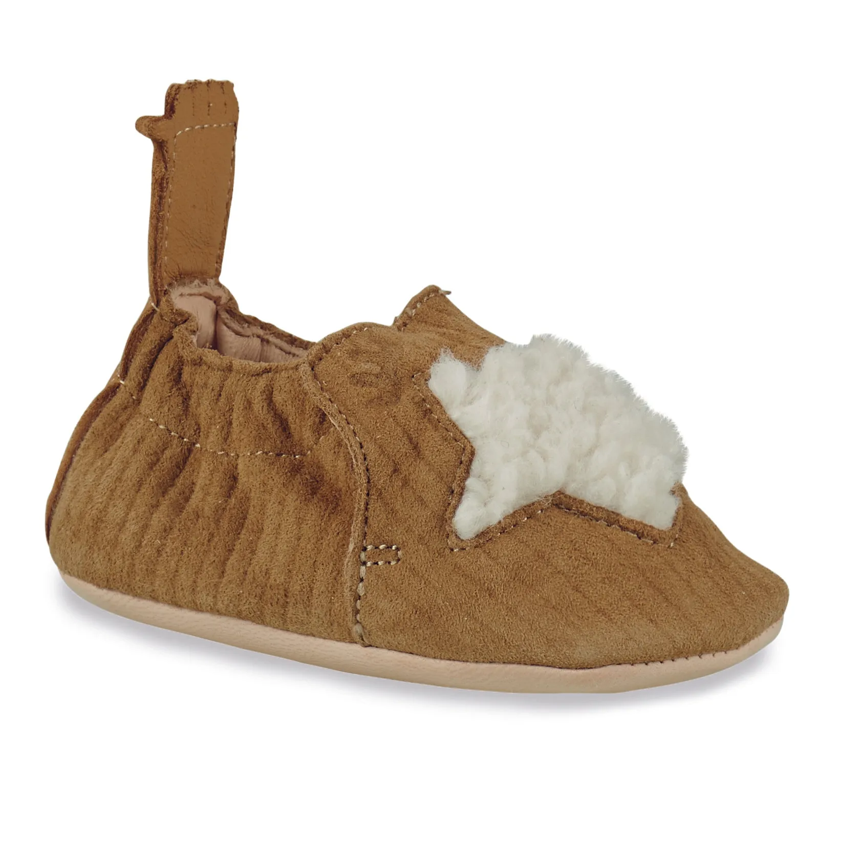 EZPZ easy peasy MY BLUMOO etoile camel chaussons cuir