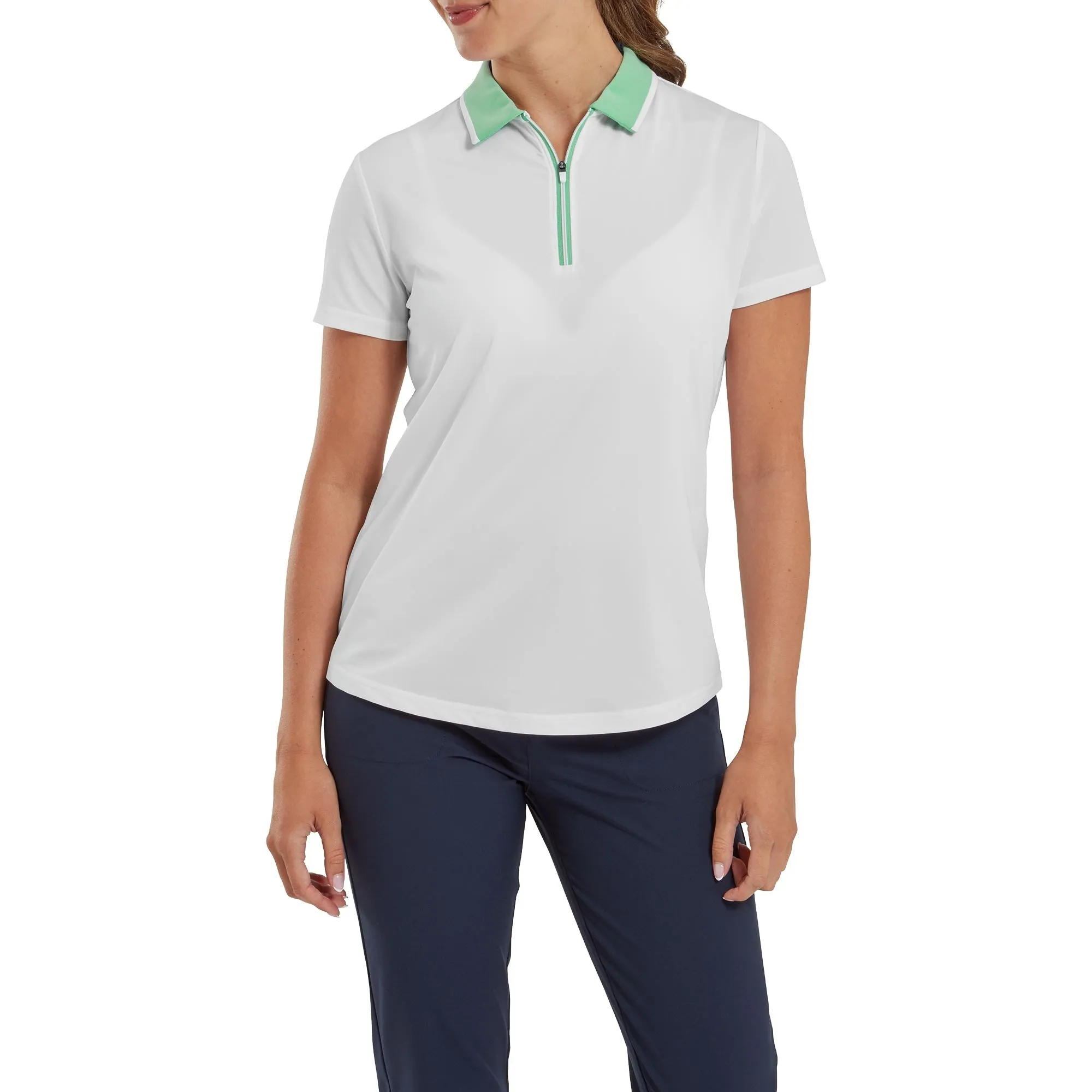 Footjoy polo femme uni en fil d'cosse