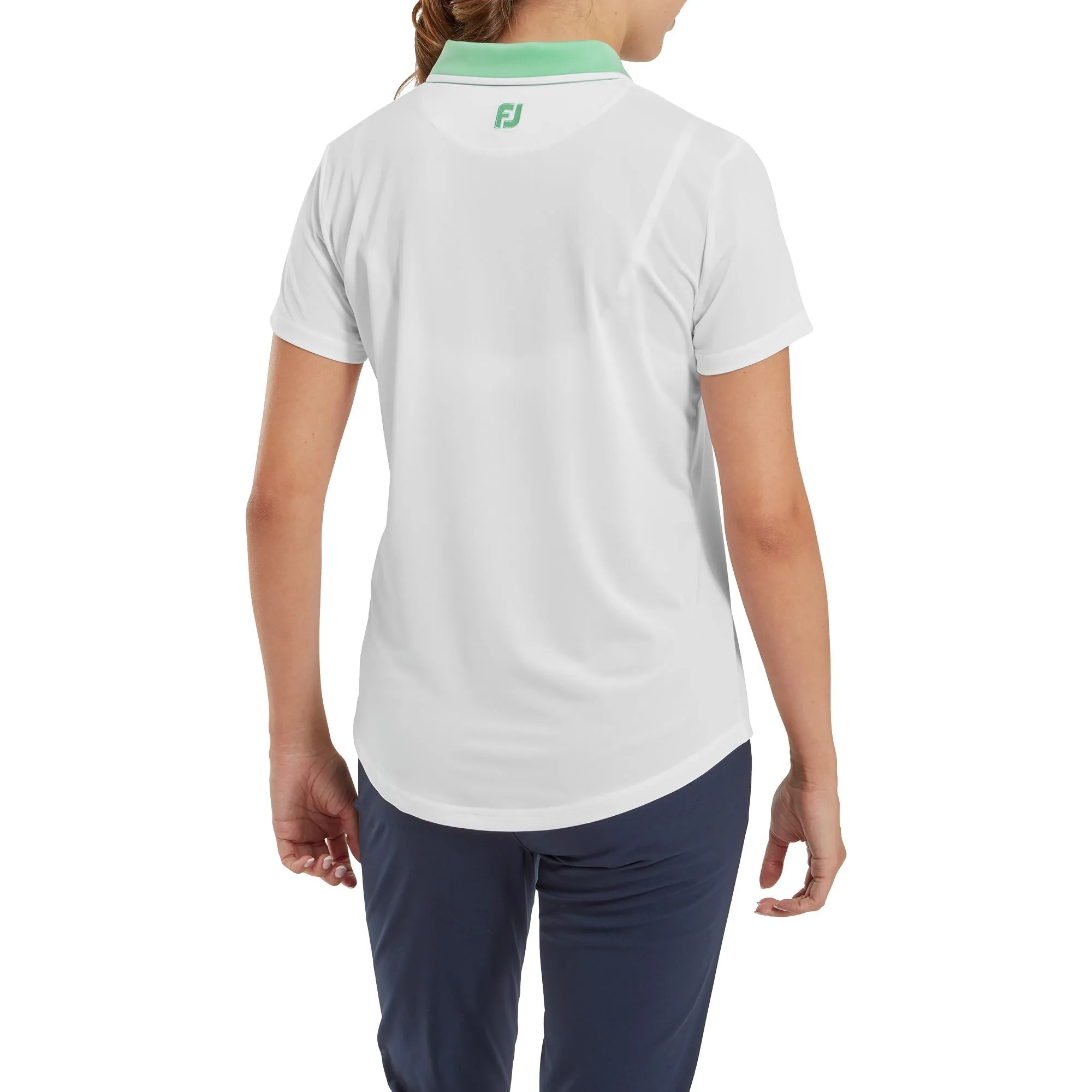 Footjoy polo femme uni en fil d'cosse