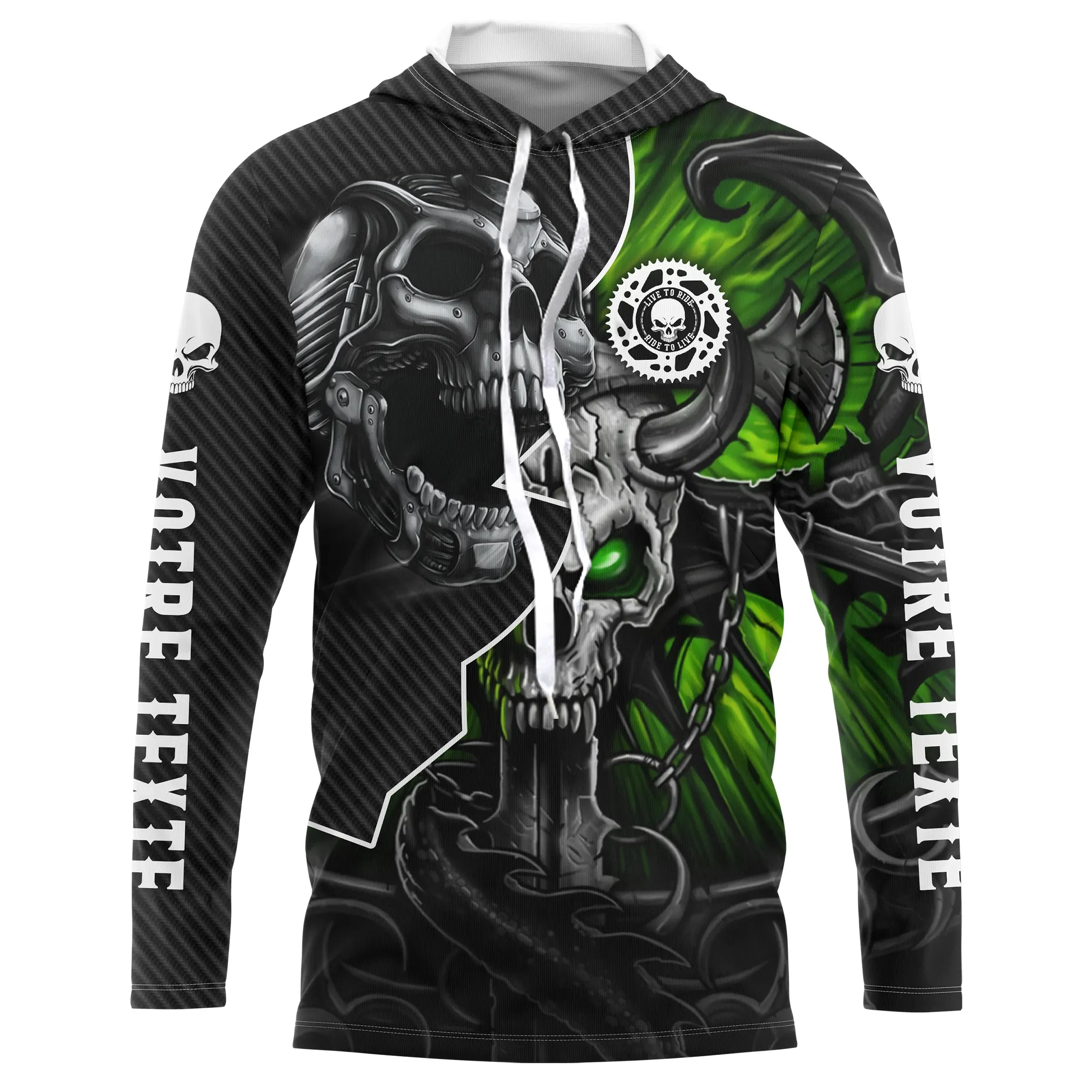 Maillot De Cross MX Racing, Dirt Bike Crne De Mort, Cadeau Personnalisé Fan Motos Tout-Terrain - CT15122234