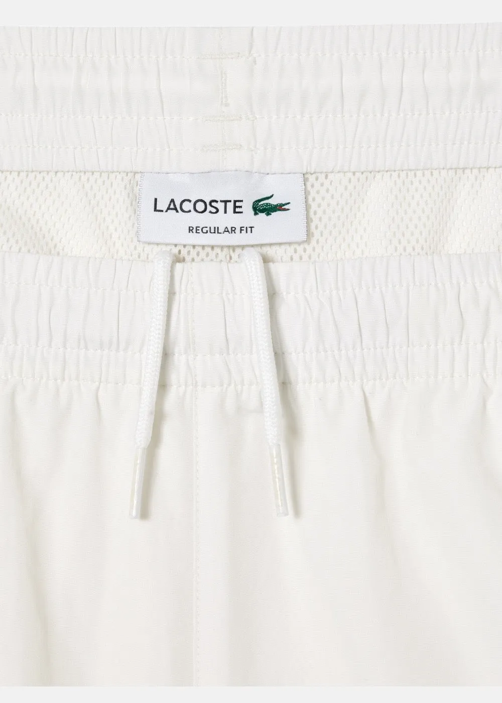 Pantalon de survêtement Lacoste en tissu déperlant blanc