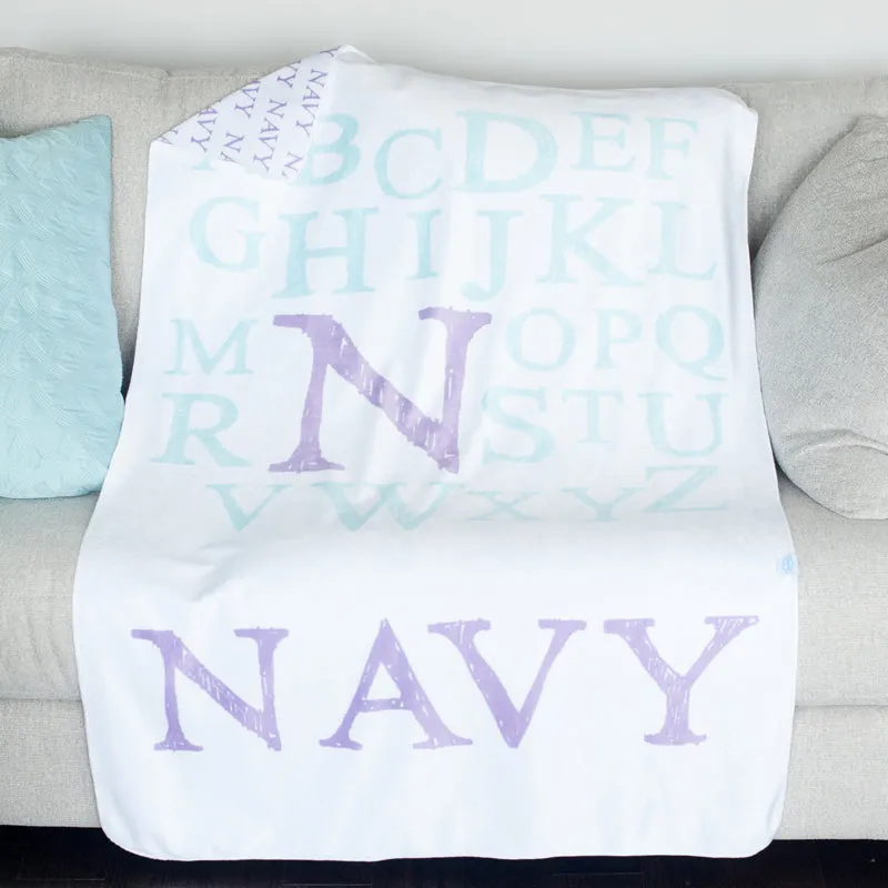 Personalized Alphabet Blanket