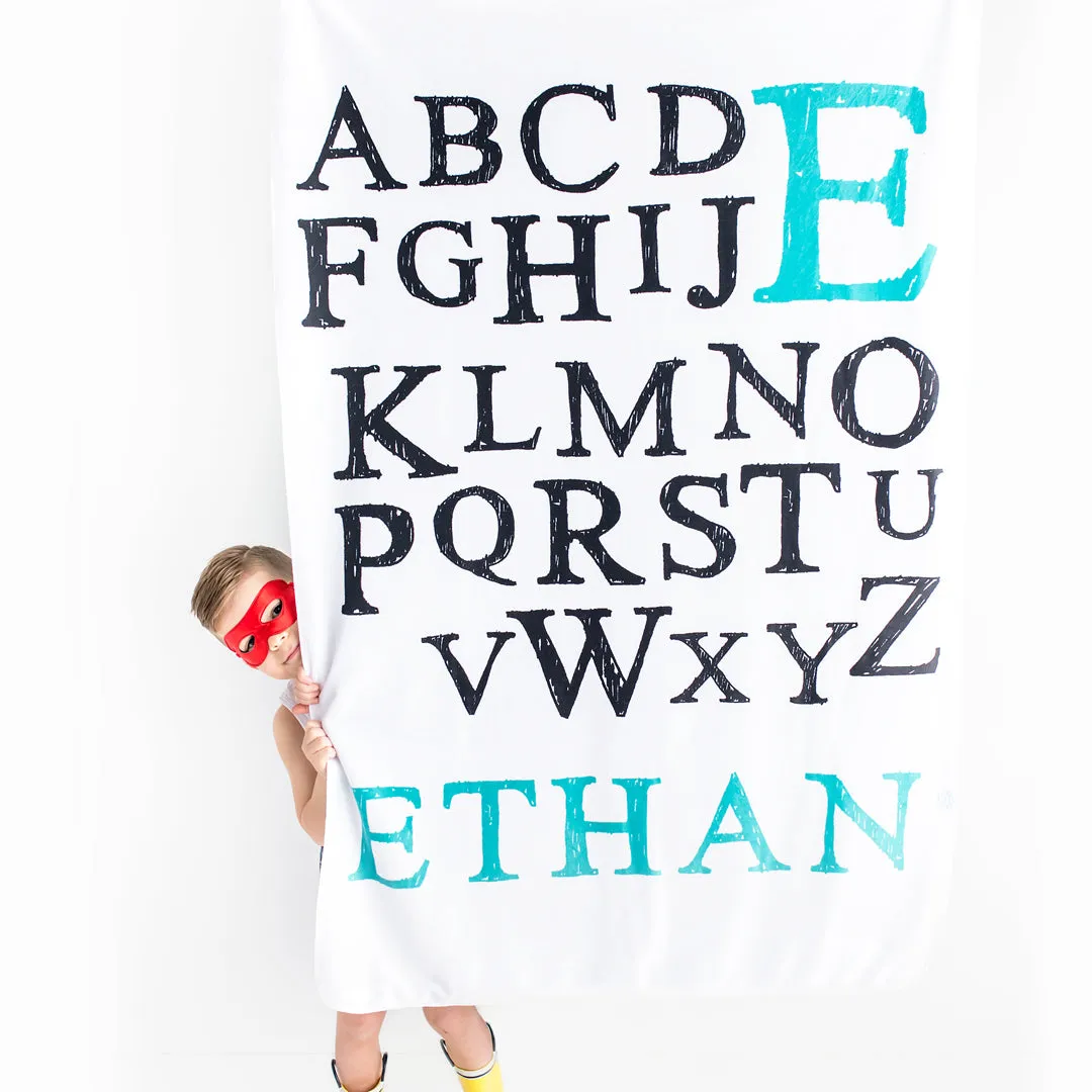 Personalized Alphabet Blanket