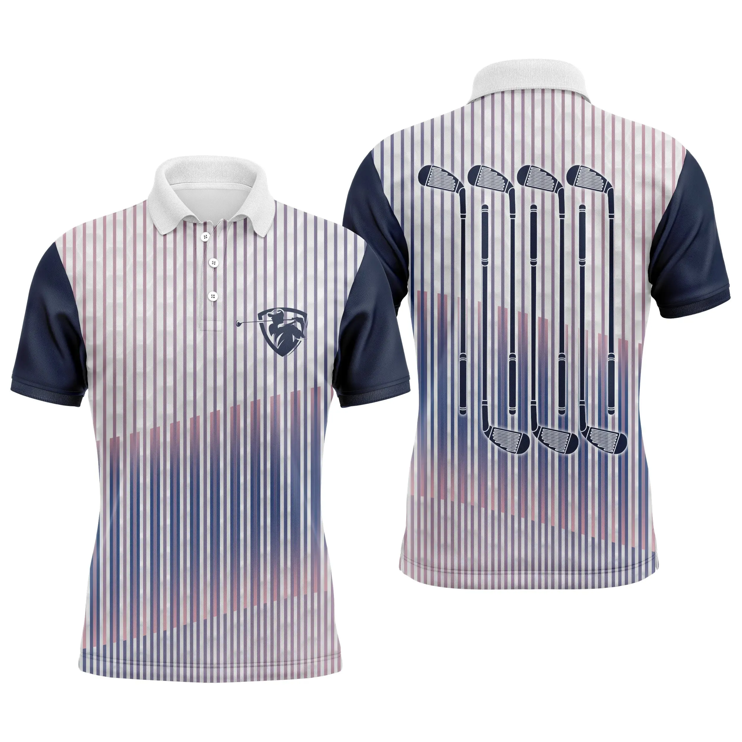 Polo De Golf, Cadeau Idéal Pour Fans De Golf, Polo de Sport Homme et Femme, Club de Golf - CTS25052219