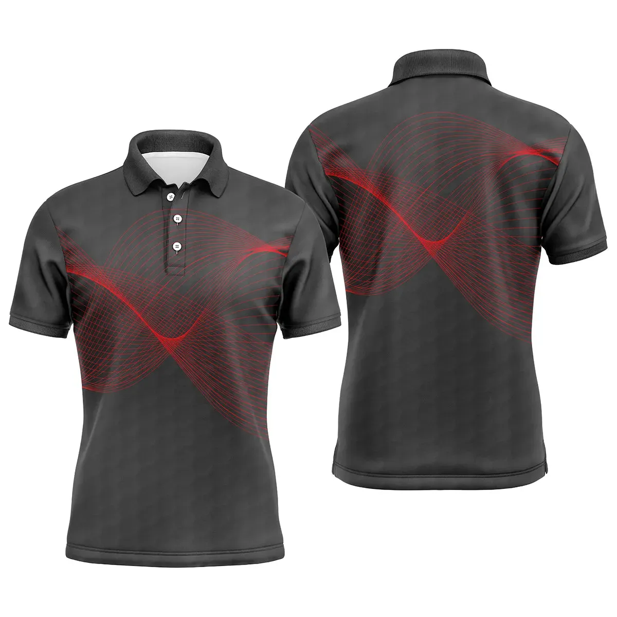 Polo à Séchage Rapide pour Fan de Golf, Golfeur, Golfeuse, Vêtement de Sport Homme Femme, Polo d'té Couleur Noir - CTS13052208-234