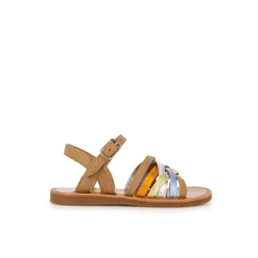 POM D'API PLAGETTE lux camel Sandales  Nu Pieds