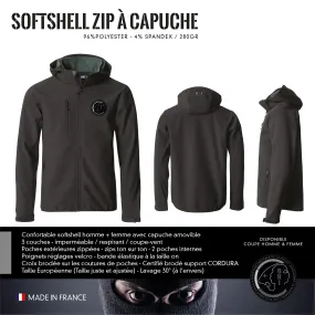 Softshell Zip à Capuche BRI SDAT