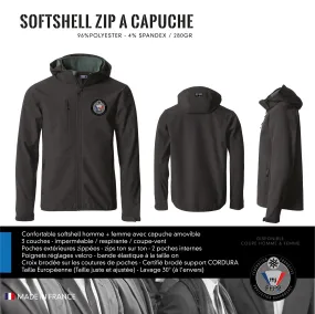 Softshell Zip à Capuche FFPR