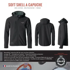 Softshell Zip à Capuche SME CRS1