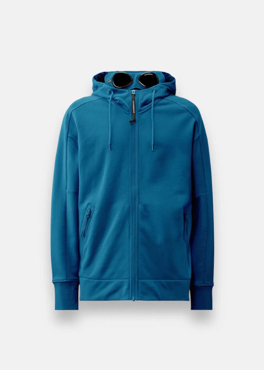 Sweat-shirt zippé C.P. Company goggle ink bleu