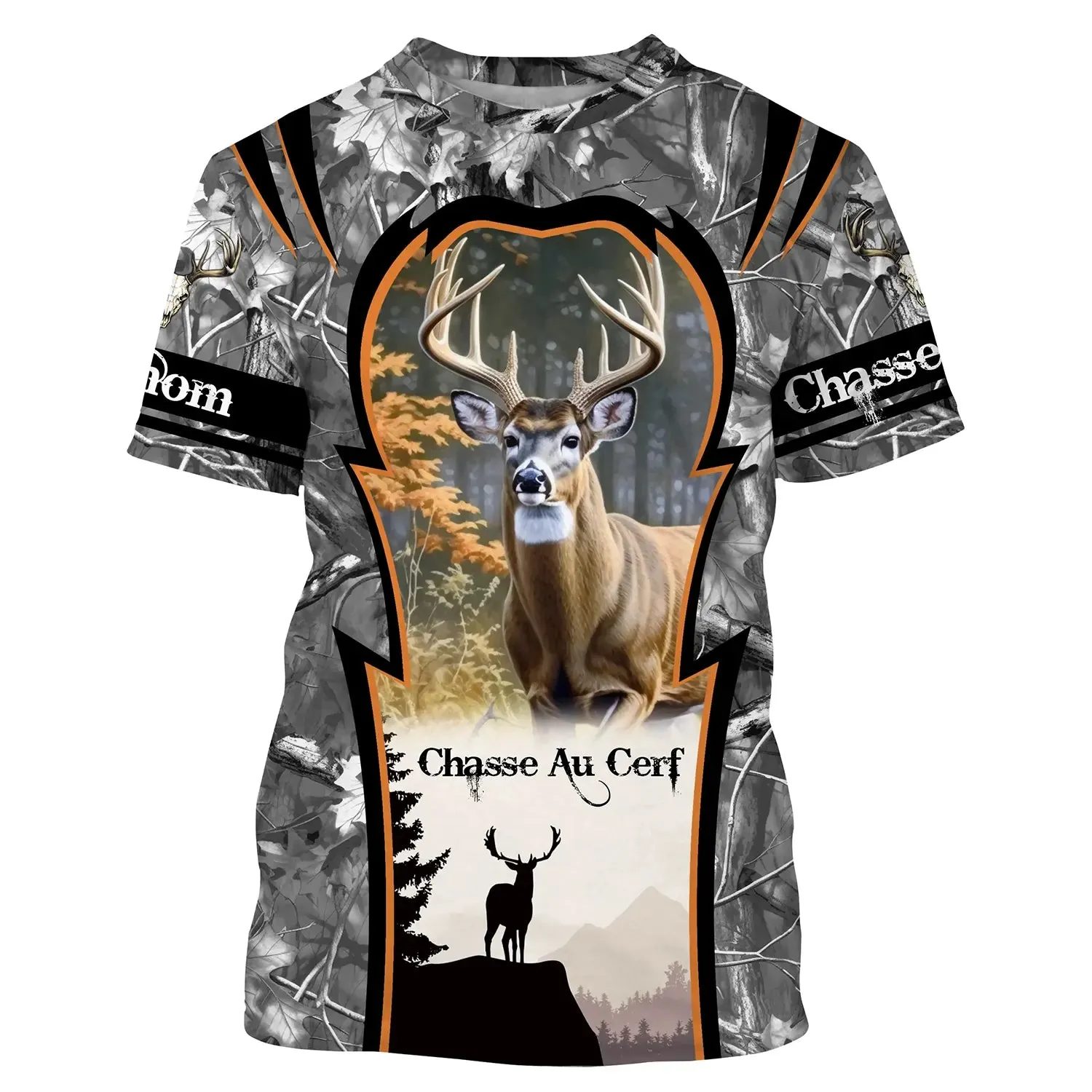 T-shirt Chasse Passion, Chasse Au Cerf, Cadeau Perrsonnalisé Chasseur - CT06092224