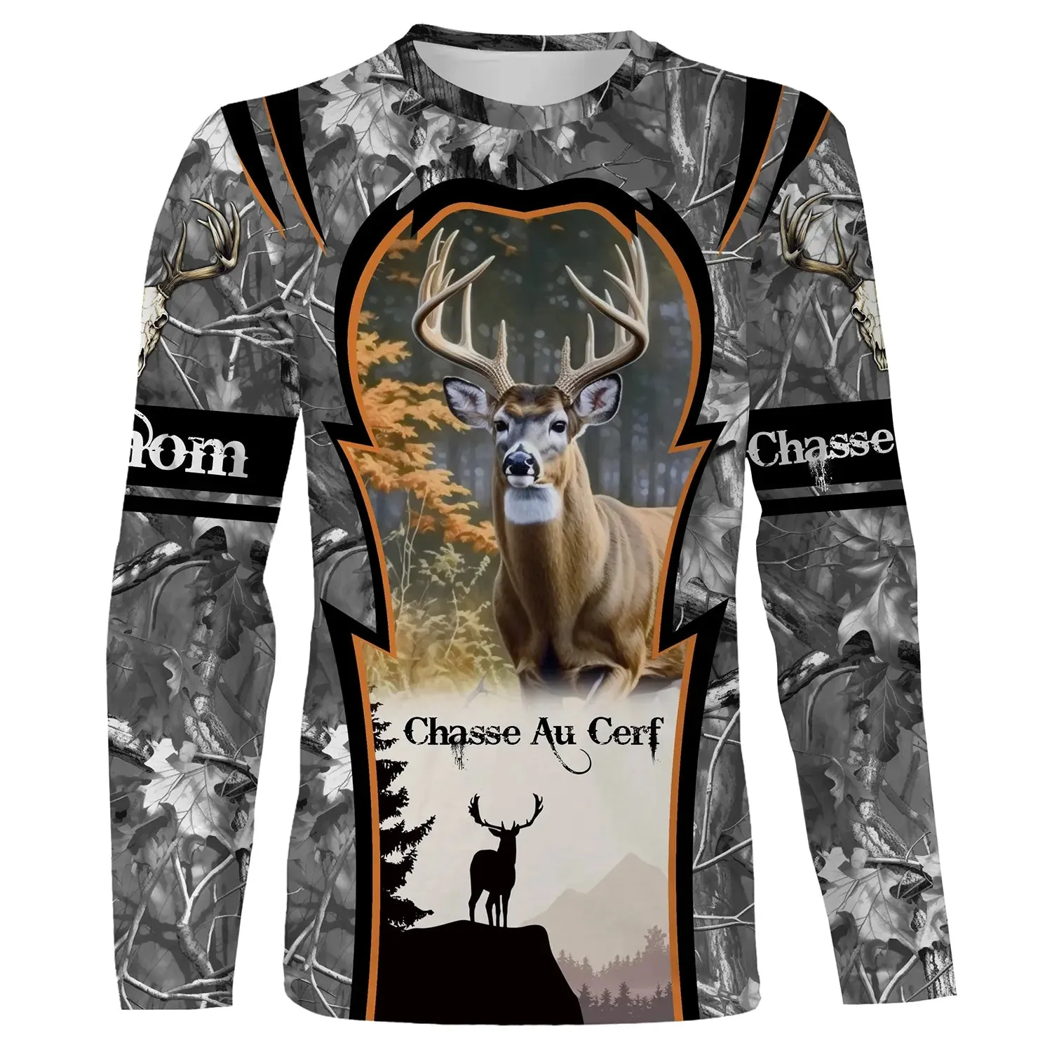 T-shirt Chasse Passion, Chasse Au Cerf, Cadeau Perrsonnalisé Chasseur - CT06092224